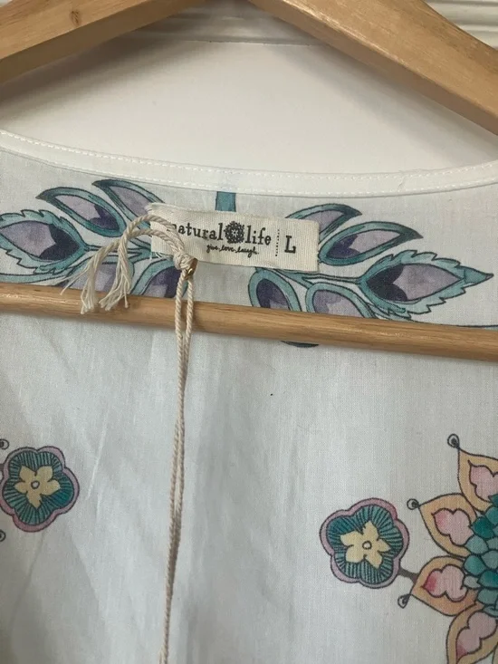 NATURAL LIFE , brand new, whit floral maxi dress - Picture 3 of 4